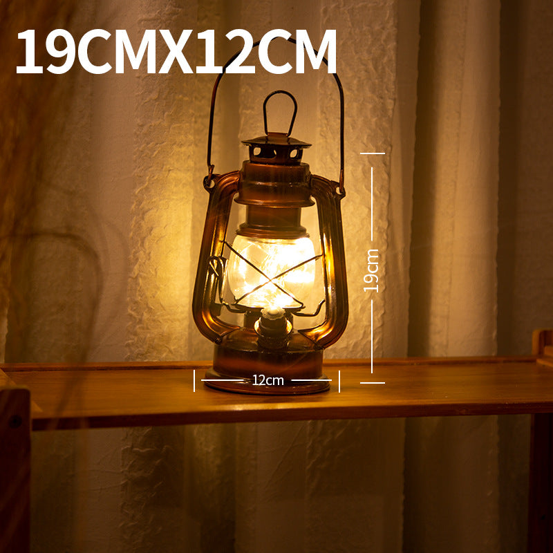 Vintage LED Hurricane Lantern