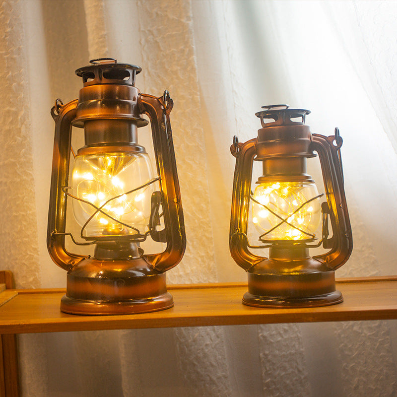 Vintage LED Hurricane Lantern
