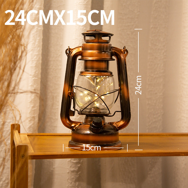 Vintage LED Hurricane Lantern