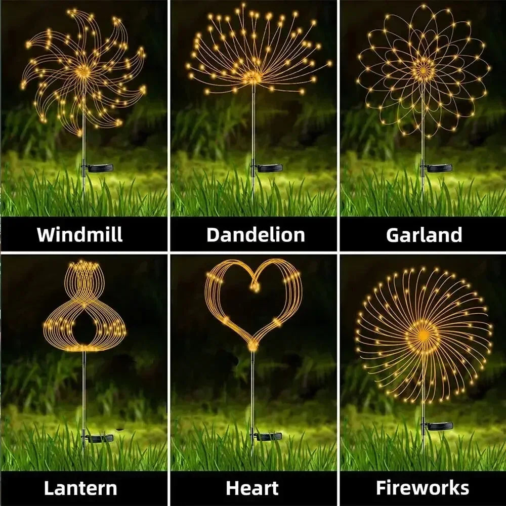 Solar Firework Garden Lights
