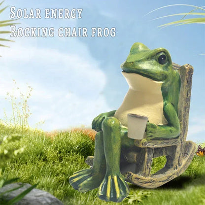 Solar Frog Garden Light