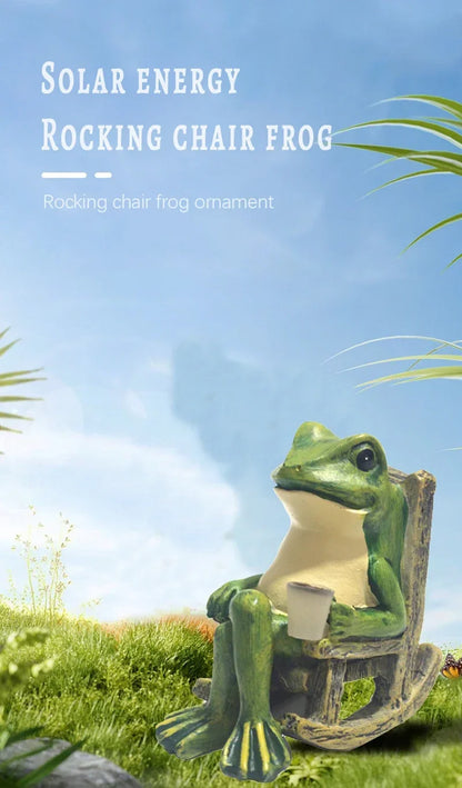 Solar Frog Garden Light